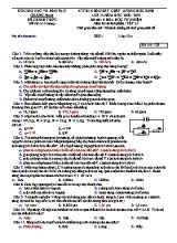 4 Đề thi khảo sát chất lượng học sinh môn Vật lý Lớp 12 - Năm học 2018-2019 - Sở giáo dục và đào tạo Quảng Nam (Có đáp án)